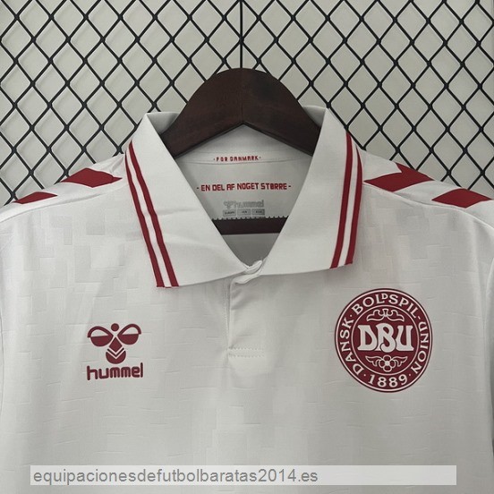 Nuevo Tailandia 2ª Camiseta Dinamarca 2024 Blanco Baratas